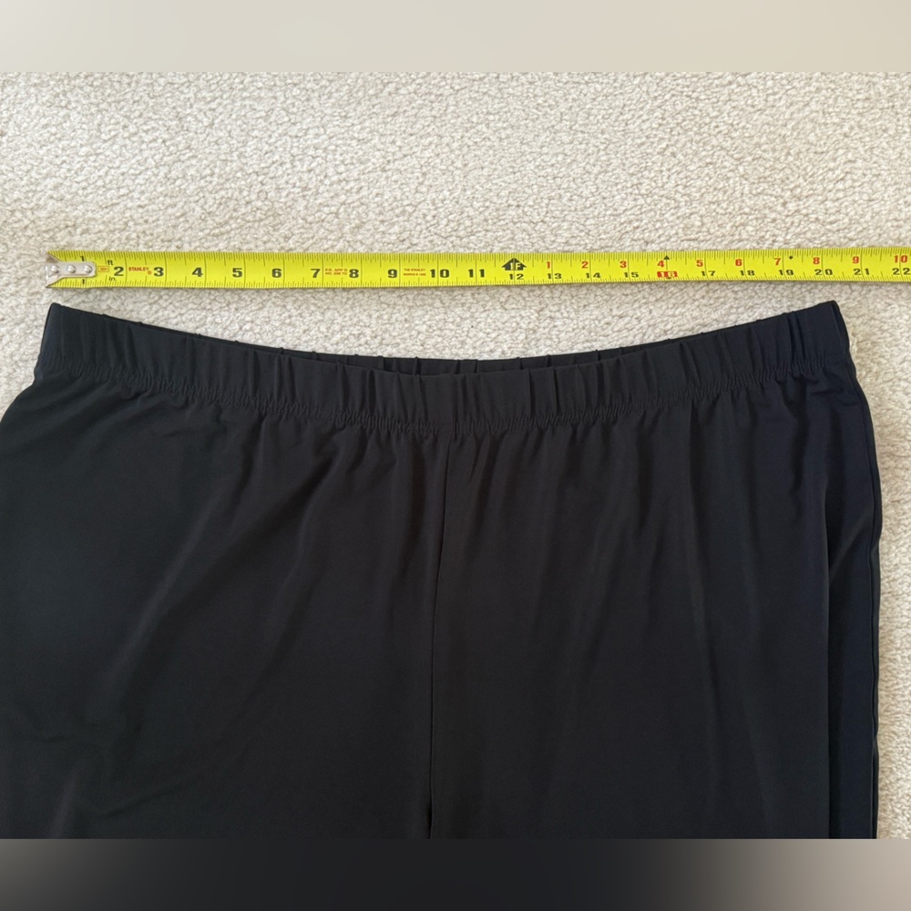 Women's Plus Roaman's Slick Black Pants, Size 22/24 - Picture 8 of 9